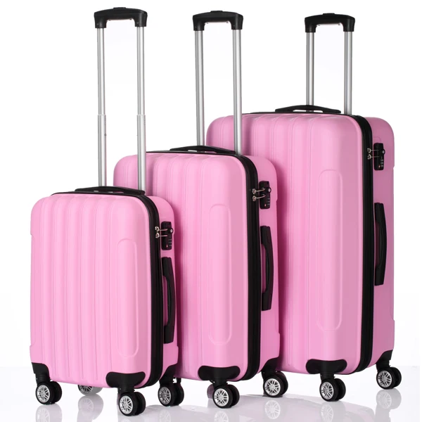 Expandable Hard Shell Luggage Set - 3-in-1-Kofferset, leicht, robust, Hartschalenkoffer mit 360-Grad-Drehrädern,