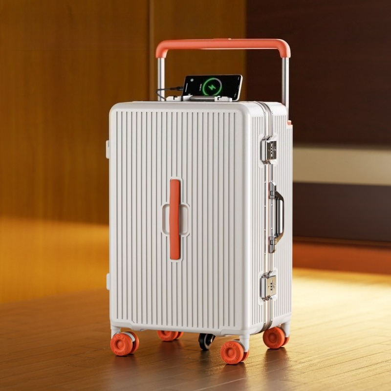 Aluminum Frame Carry On Luggage - 20-28 Zoll breiter Reisekoffer mit Aluminiumrahmen,