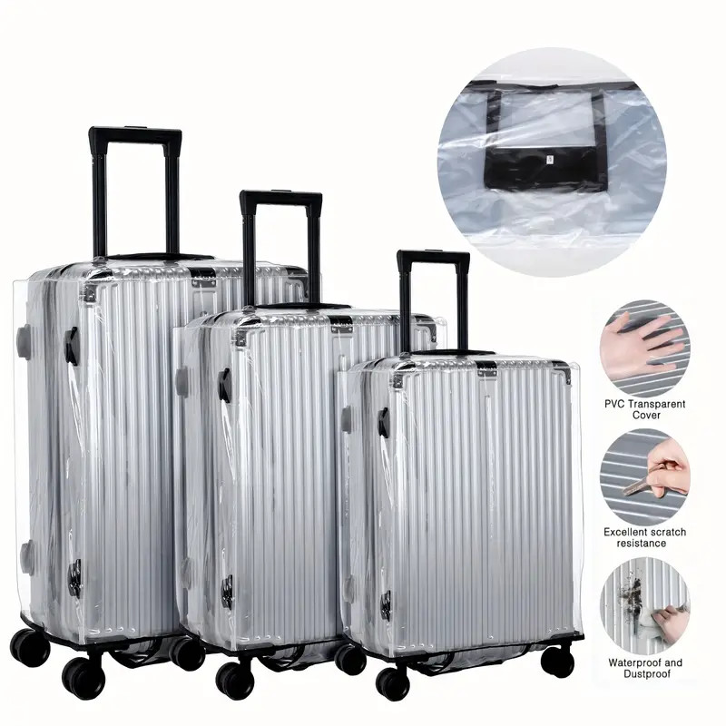 Luggage Protective Cover Transparent - 18-30 Zoll Koffer PVC-Abdeckungsschutz, transparente Gepäckabdeckung,