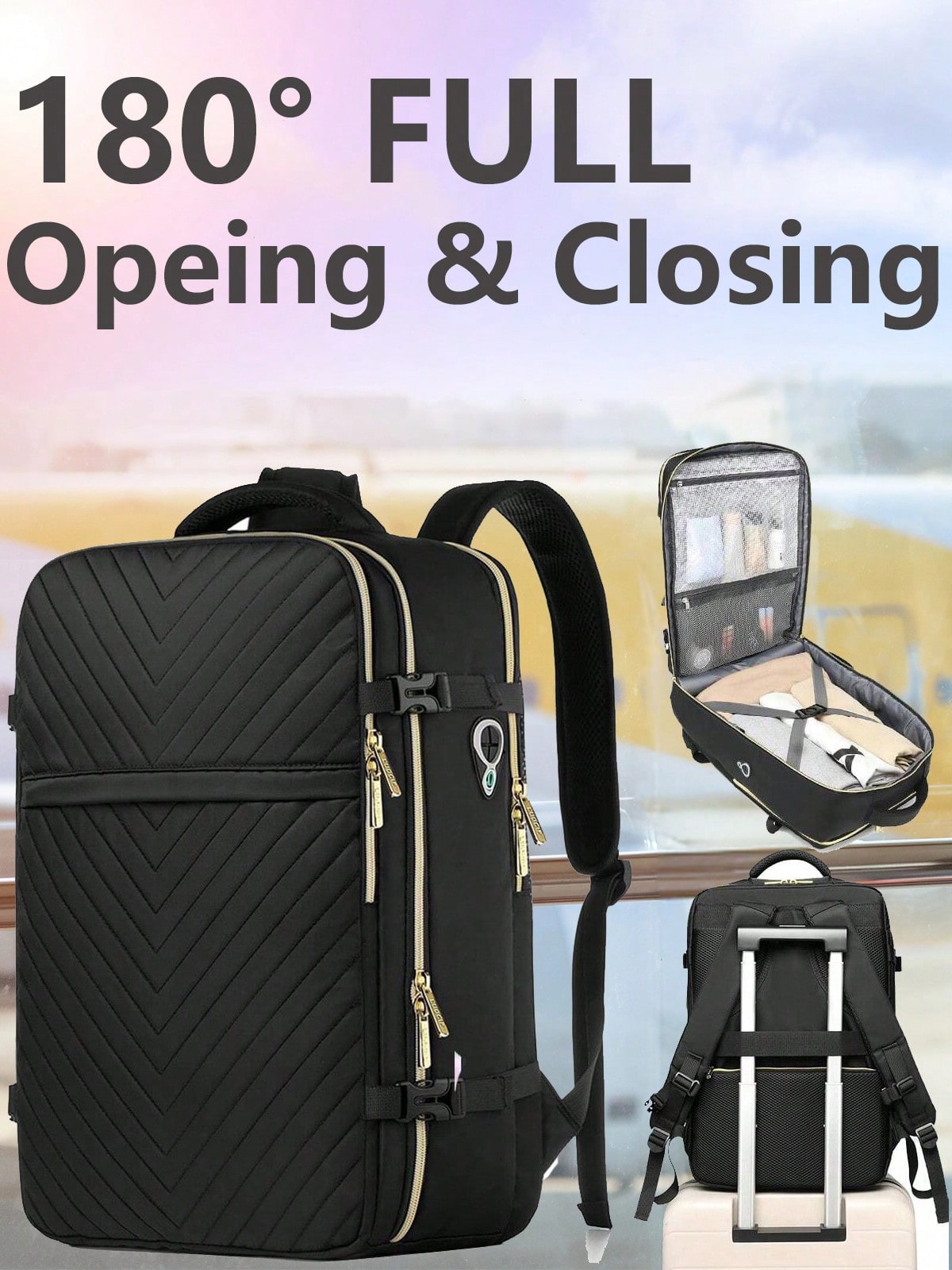 Luggage - Großer Reise-Rucksack - Flugtauglicher, wasserdichter, diebstahlsicherer