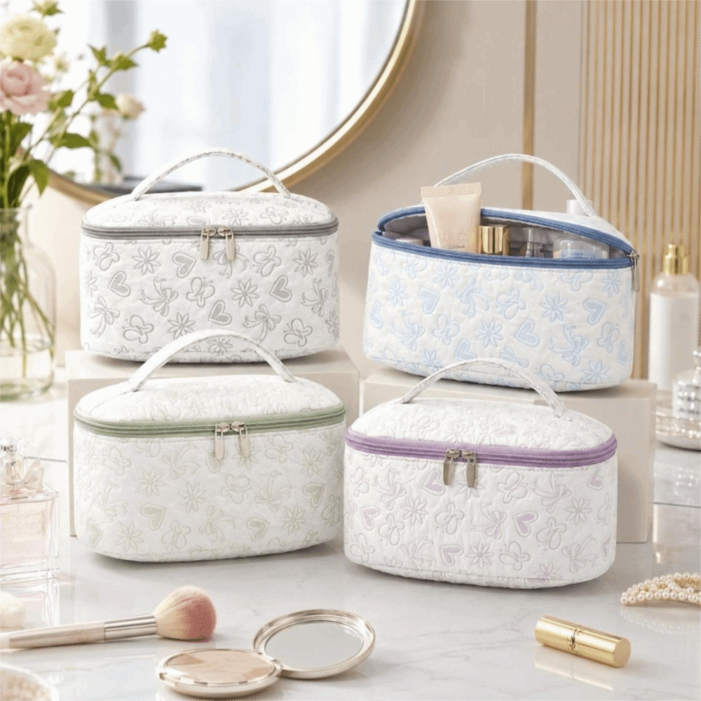 Cosmetic Bags - Neue Kosmetiktasche mit großem Fassungsvermögen, Blumenmuster,