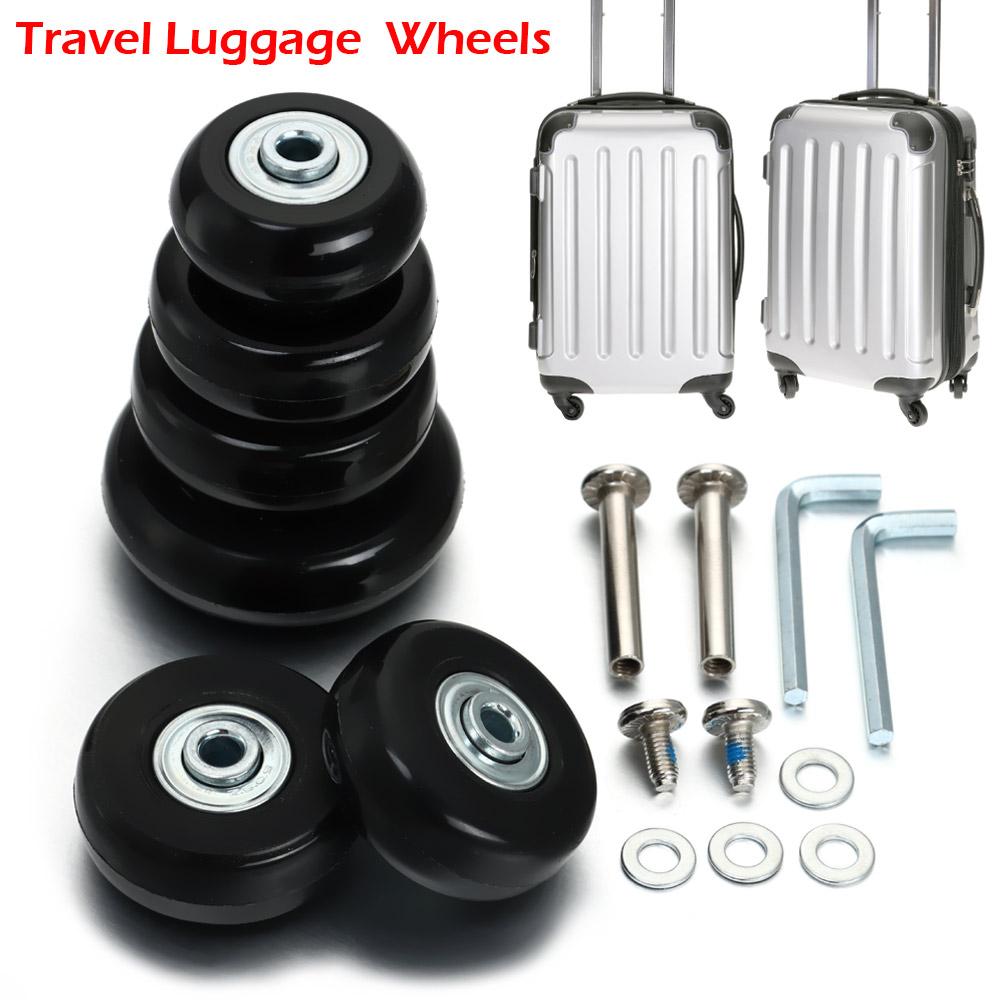 Silent Replacement Luggage Wheels - 2/4 Stück 57-59MM Gleitende Ersatz-Lautlosrollen Reparatur-Set