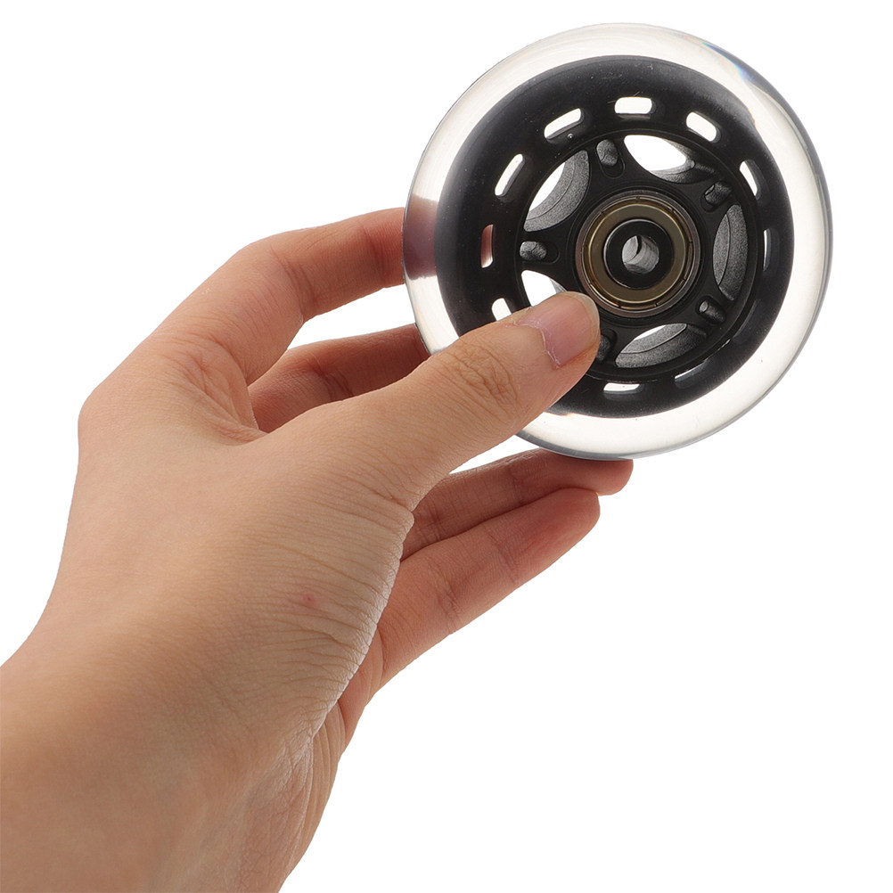 Silent Replacement Luggage Wheels - 4 Stück transparente Ersatzräder für Gepäck,