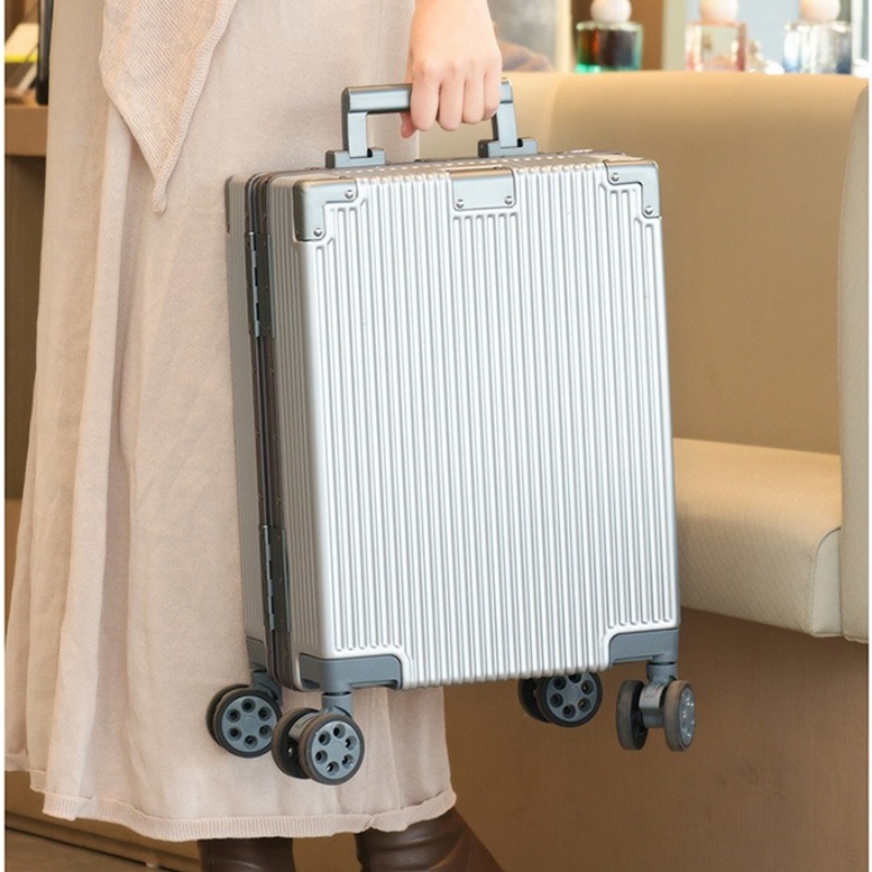 Aluminum Frame Carry On Luggage - 16-Zoll-Handgepäck für Koffer, Mini, leichtes Rollgepäck