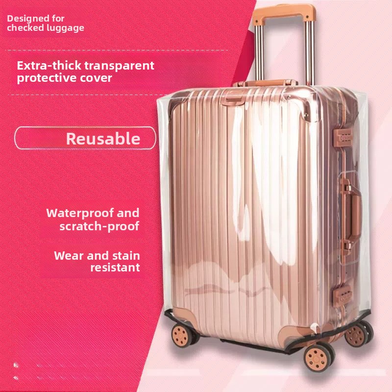 Luggage Protective Cover Transparent - Verstärkte Schutzhülle für Gepäck Transparente Wasserdichte