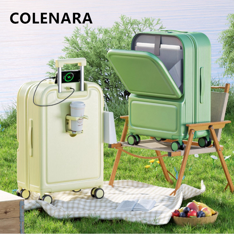 Front Opening Laptop Luggage 24 Inch - COLENARA ABS + PC-Koffer mit Frontöffnung,