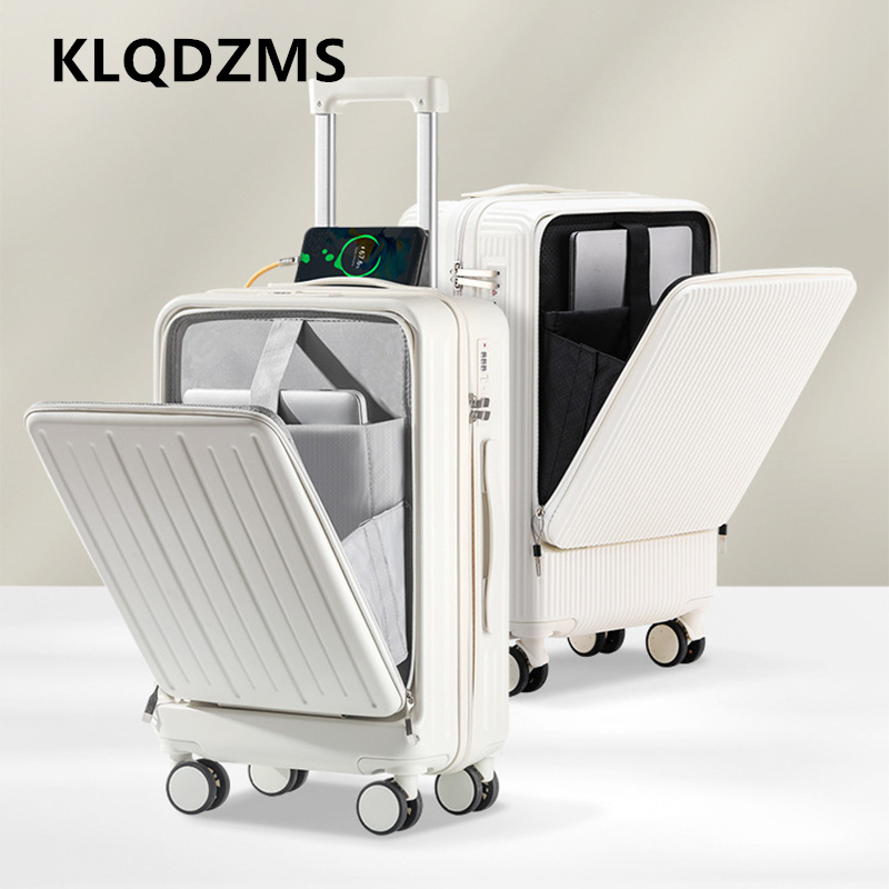 Front Opening Laptop Luggage 24 Inch - KLQDZMS 20-Zoll-Ladekoffer mit Frontöffnung, 22-Zoll-, 24-Zoll-