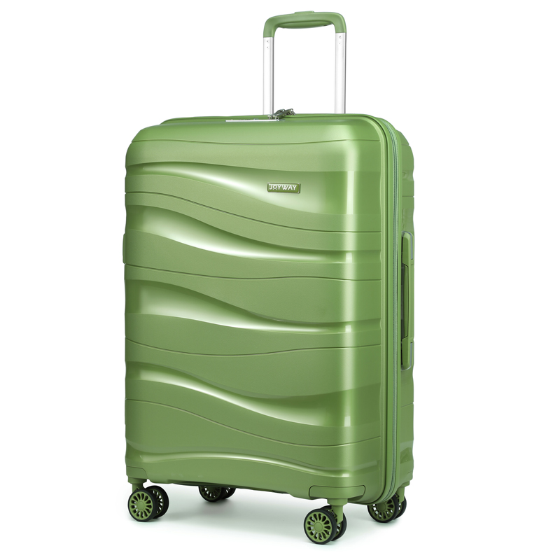 Expandable Hard Shell Luggage Set - Melalenia Gepäck-Handgepäck-Koffer-Sets, erweiterbarer PP-Koffer mit Hartschalen