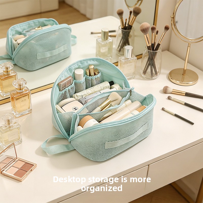 Cosmetic Bags - Neu Eingetroffene Netz-Kosmetiktasche mit Großer Kapazität,