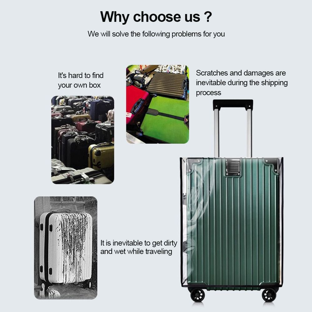Langlebiger, vollständig trans – Waterproof Suitcase Cover Protector Bewertung und Preis