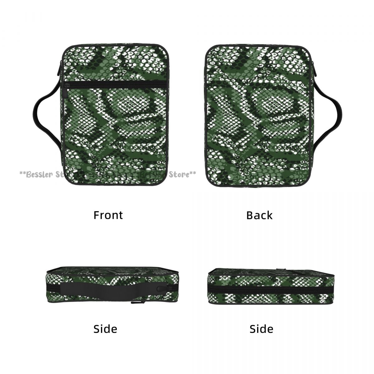 Grüne Schlangenhaut-Muster Bib – Handbags Bewertung und Preis