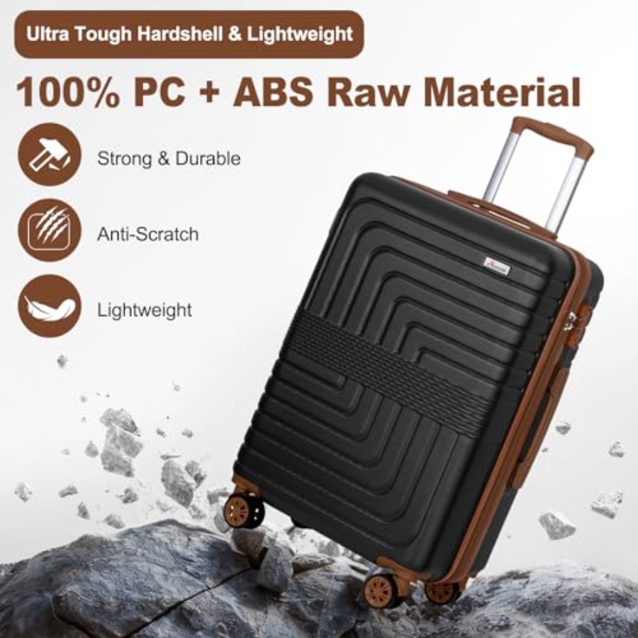 3-teiliges, erweiterbares Koff – Expandable Hard Shell Luggage Set Bewertung und Preis