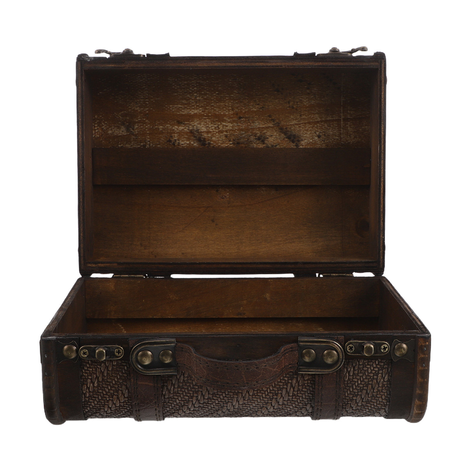 Hölzerner Vintage-Koffer Dekor – Retro Vintage Trunk Suitcase Bewertung und Preis