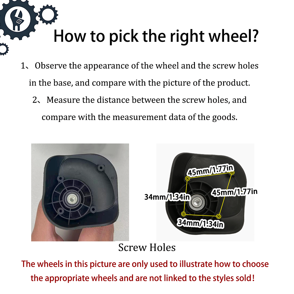 Ersatzradhalterung für America – Silent Replacement Luggage Wheels Bewertung und Preis