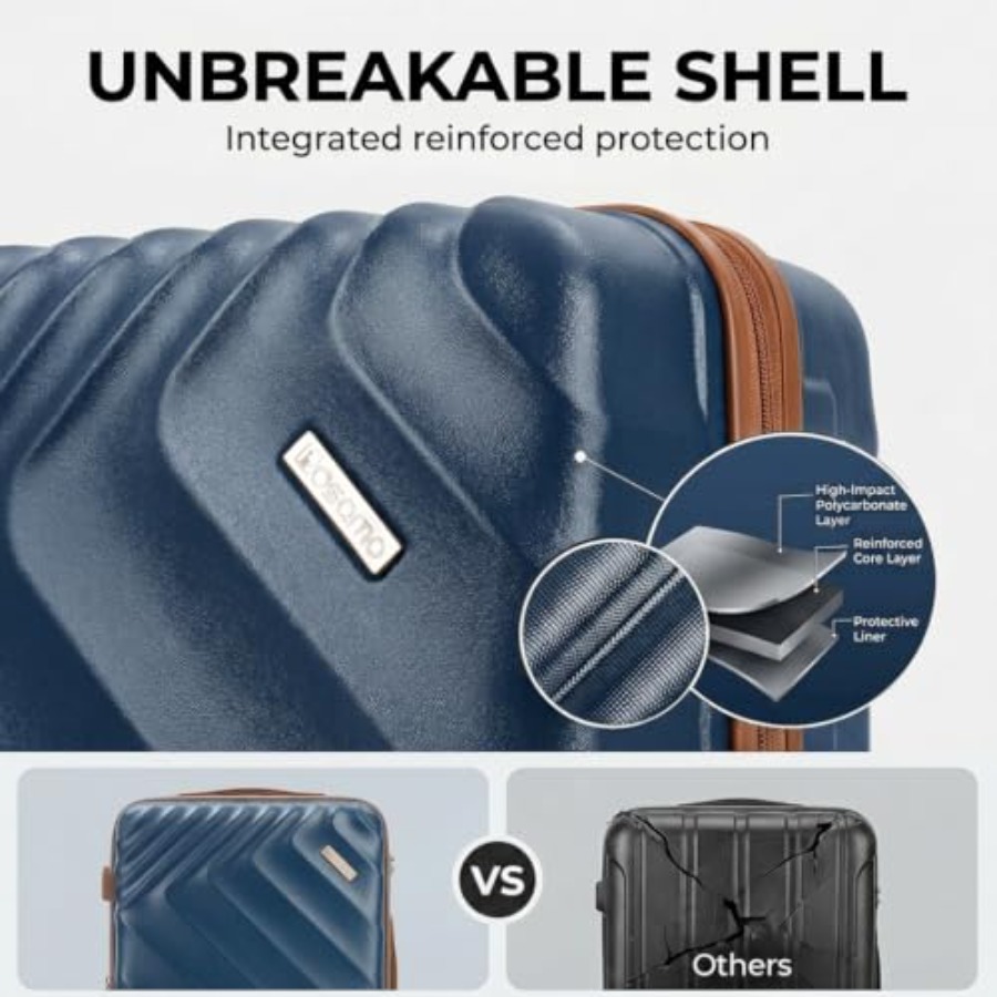 5-teiliges Hartschalen-Koffers – Expandable Hard Shell Luggage Set Bewertung und Preis