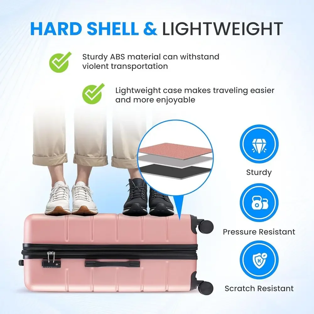 3-teiliges Großes Kofferset mi – Expandable Hard Shell Luggage Set Bewertung und Preis