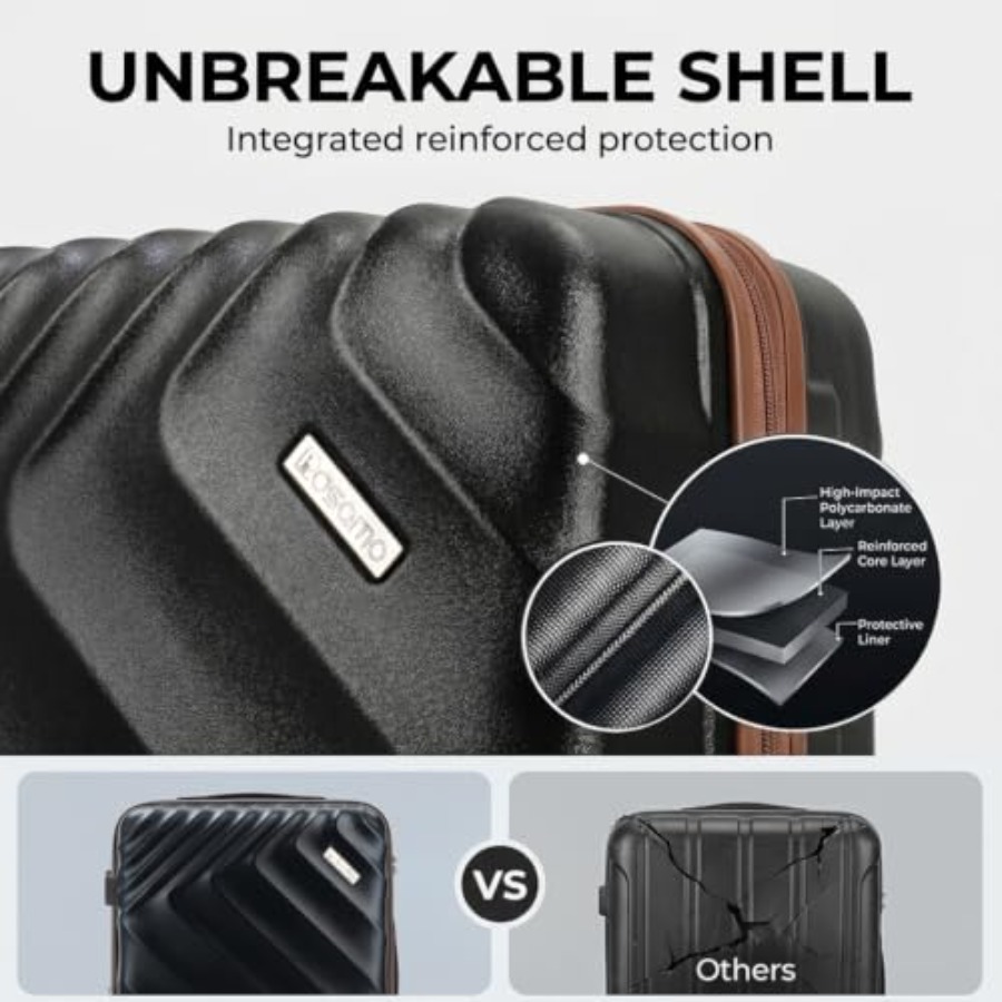 6-teiliges Hartschalen-Koffers – Expandable Hard Shell Luggage Set Bewertung und Preis