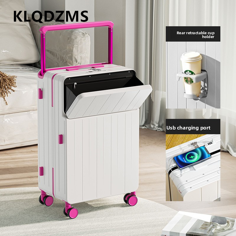 KLQDZMS Multifunktionaler Koff – Front Opening Laptop Luggage 24 Inch Bewertung und Preis