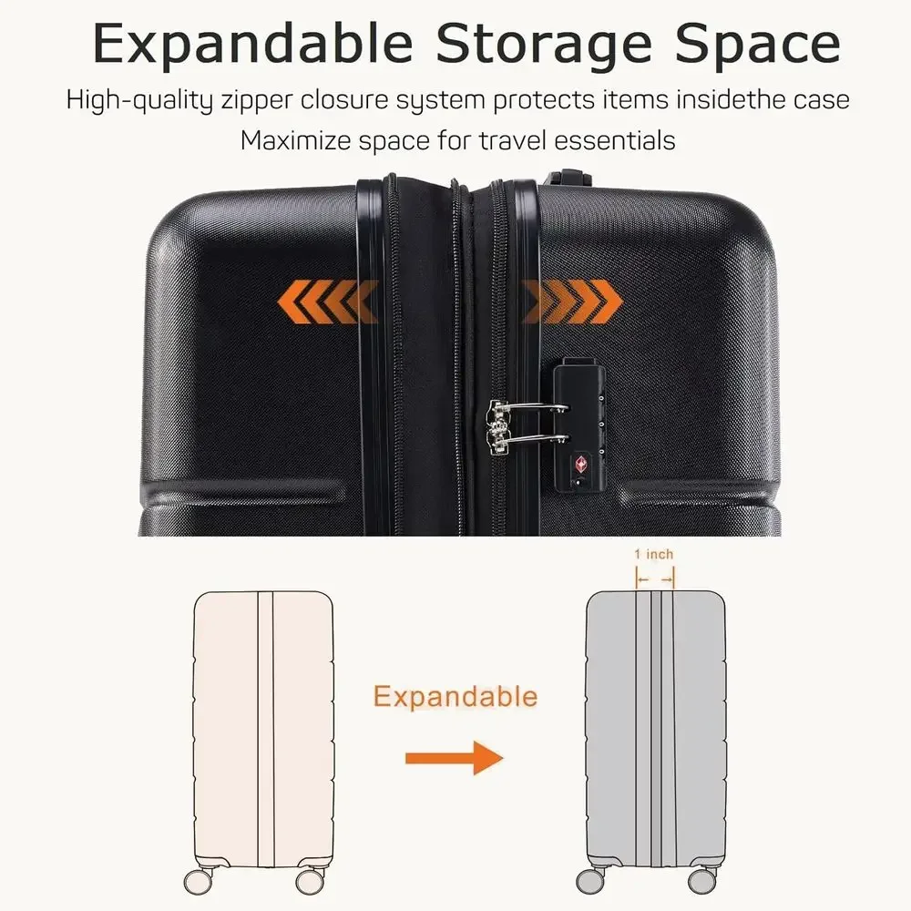 3-teiliges Hartschalen-Koffers – Expandable Hard Shell Luggage Set Bewertung und Preis