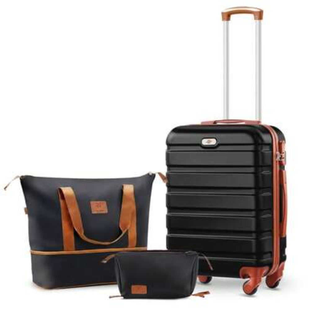 3-teiliges Handgepäck-Set, 20  – Expandable Hard Shell Luggage Set Bewertung und Preis