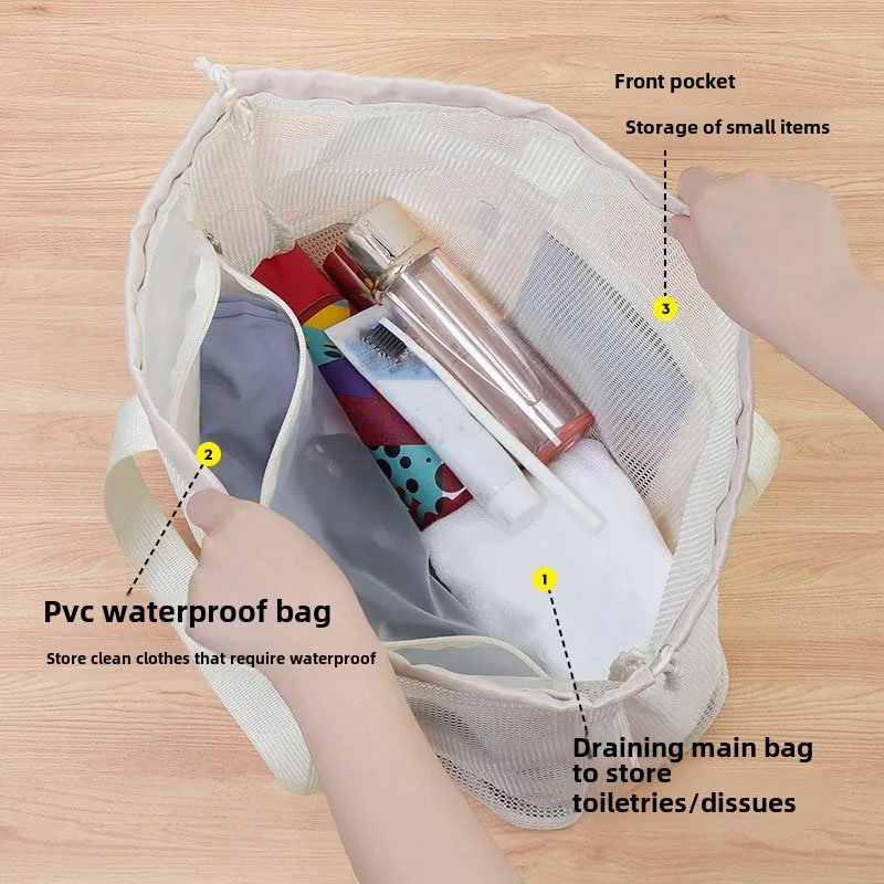 Große Strandtasche mit Entwäss – Cosmetic Bags Bewertung und Preis