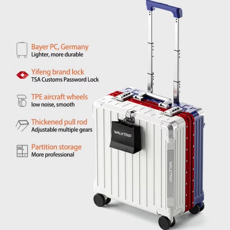18-Zoll Rollkoffer Handgepäck  – Aluminum Frame Carry On Luggage Bewertung und Preis