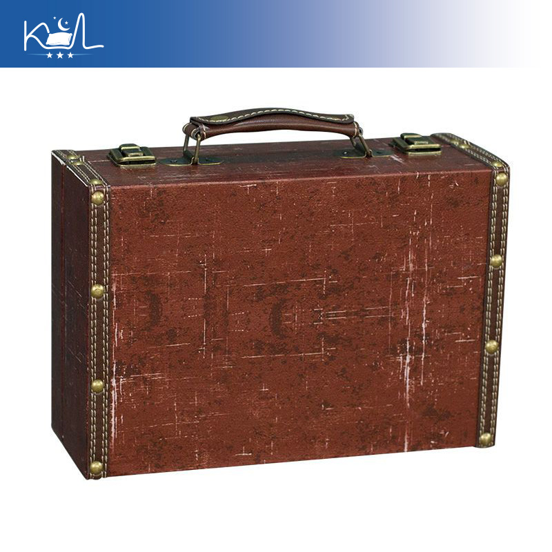 Vintage Roter Dekorativer Koff – Retro Vintage Trunk Suitcase Bewertung und Preis