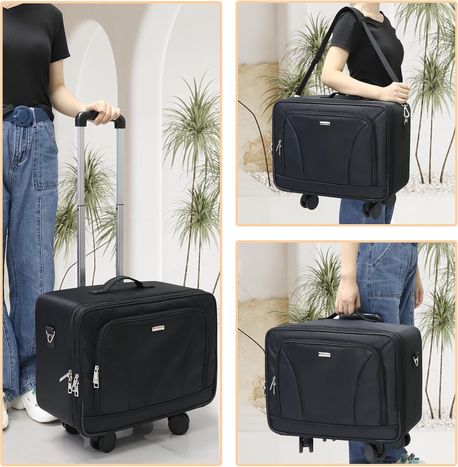 Extragroßer Rollender Make-up- – Travel Bags Bewertung und Preis