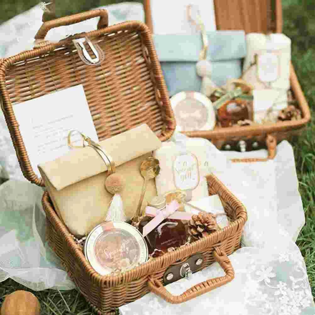 Korb Rattan Korb Koffer Koffer – Retro Vintage Trunk Suitcase Bewertung und Preis