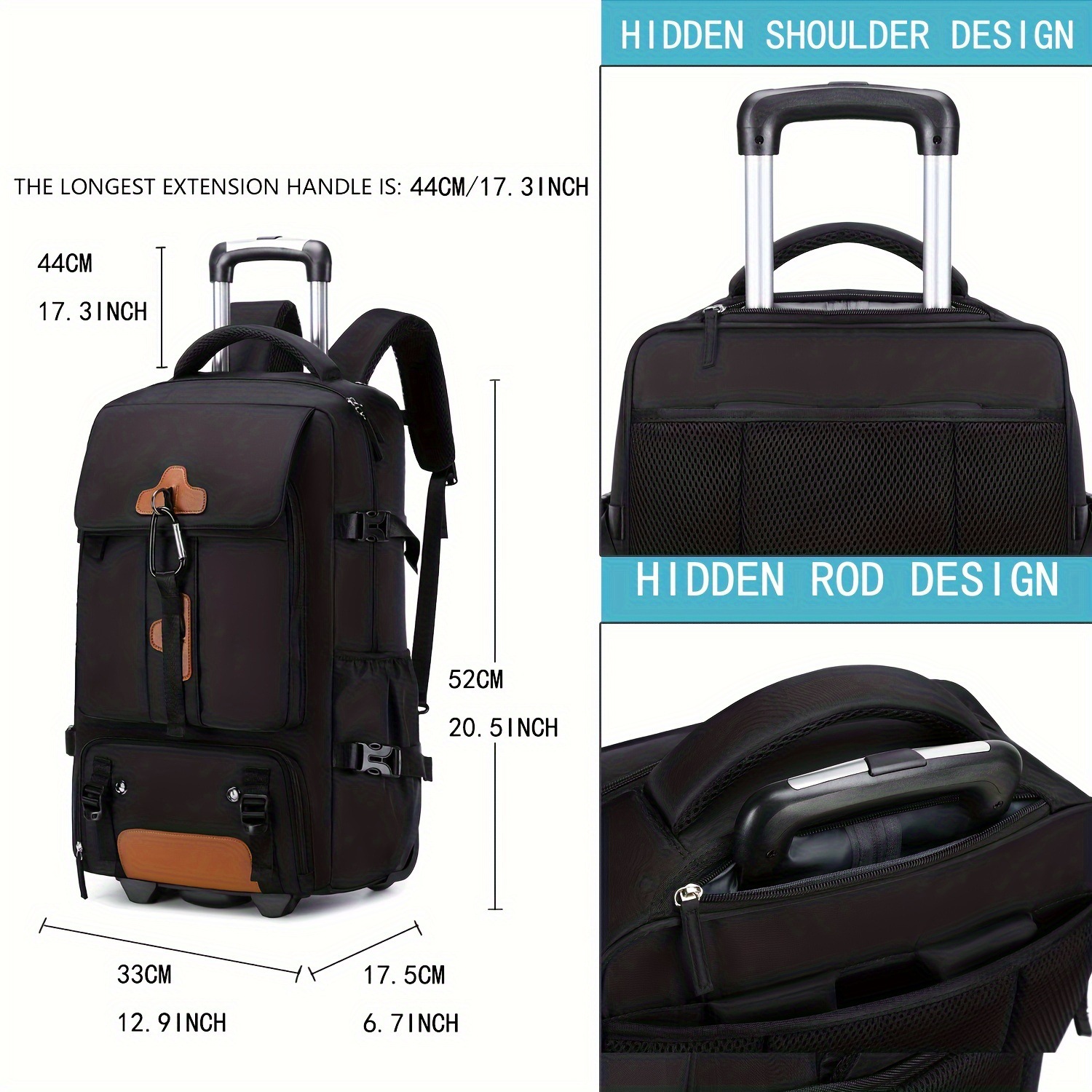Rollrucksack, großer Reiseruck – Foldable Rolling Luggage Bag Bewertung und Preis