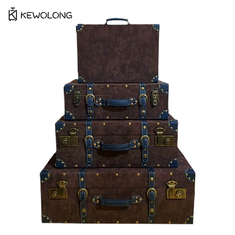 Vintage Lederkoffer-Aufbewahru – Retro Vintage Trunk Suitcase Bewertung und Preis
