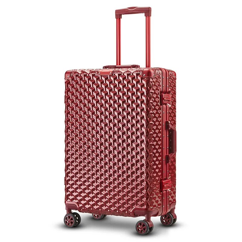 Neuer Reisekoffer, Passwortbox – Aluminum Frame Carry On Luggage Bewertung und Preis
