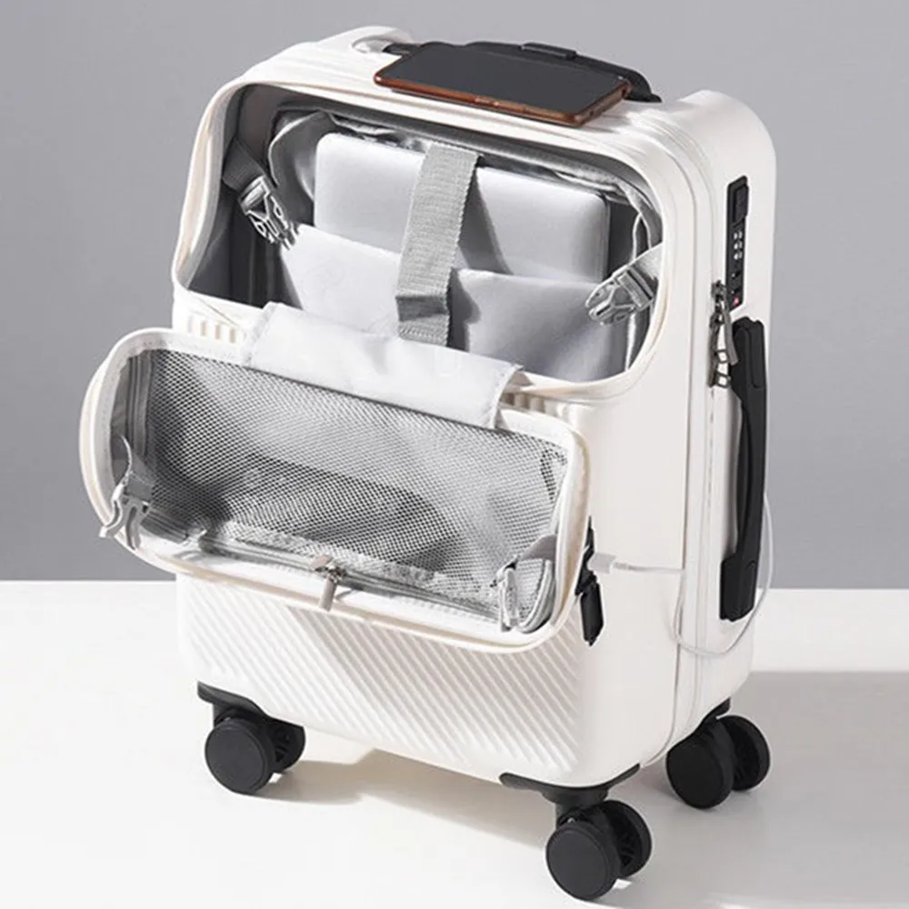 Trolley-Koffer mit offenem Dec – Front Opening Laptop Luggage 24 Inch Bewertung und Preis