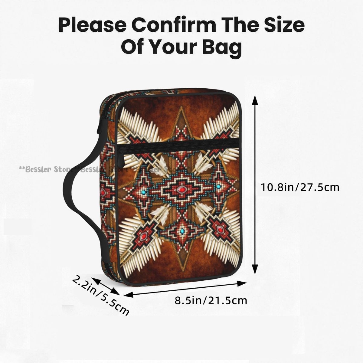 Bibeltasche mit Indianer-Print – Handbags Bewertung und Preis