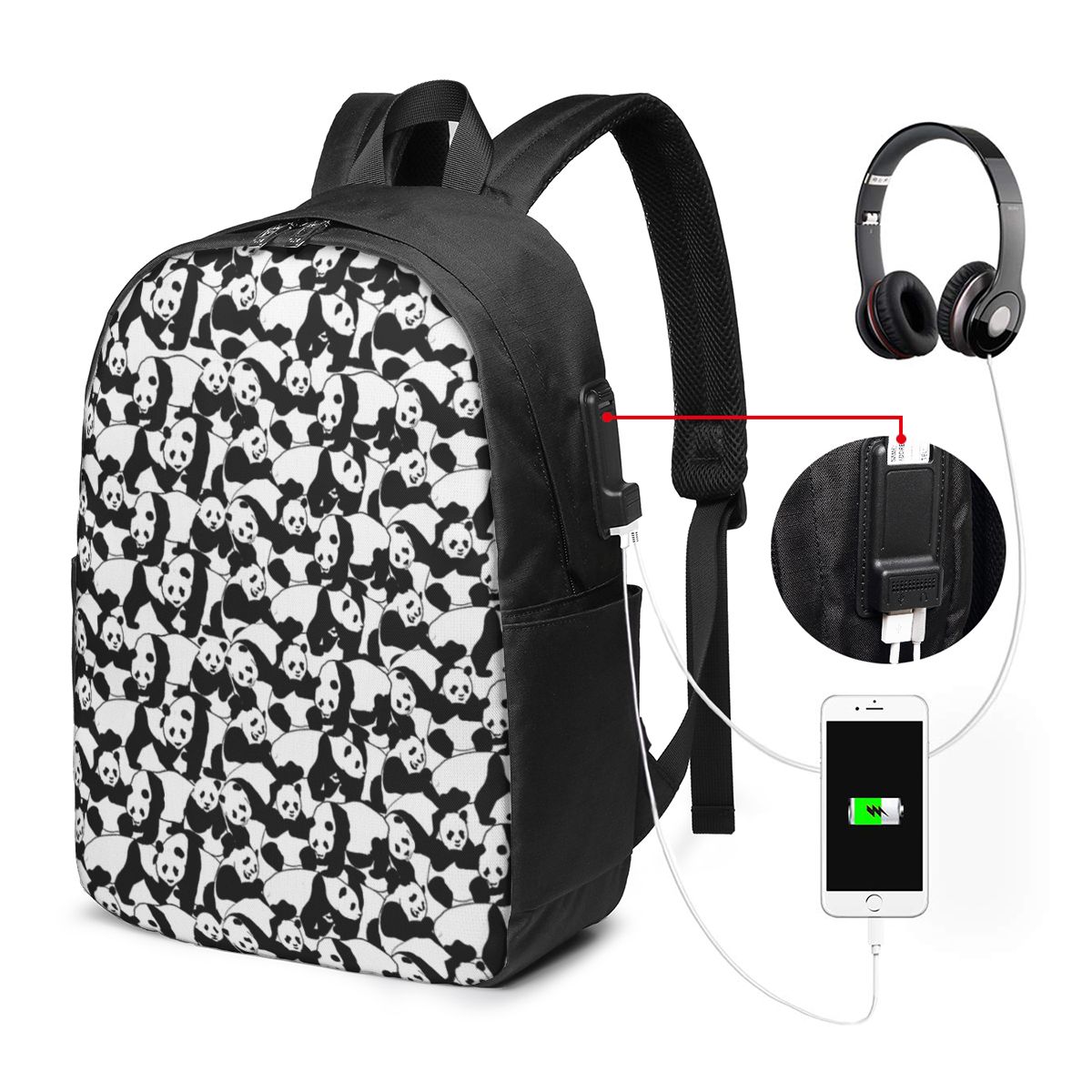 Rucksack mit Panda-Muster, Rei – Travel Bags Bewertung und Preis