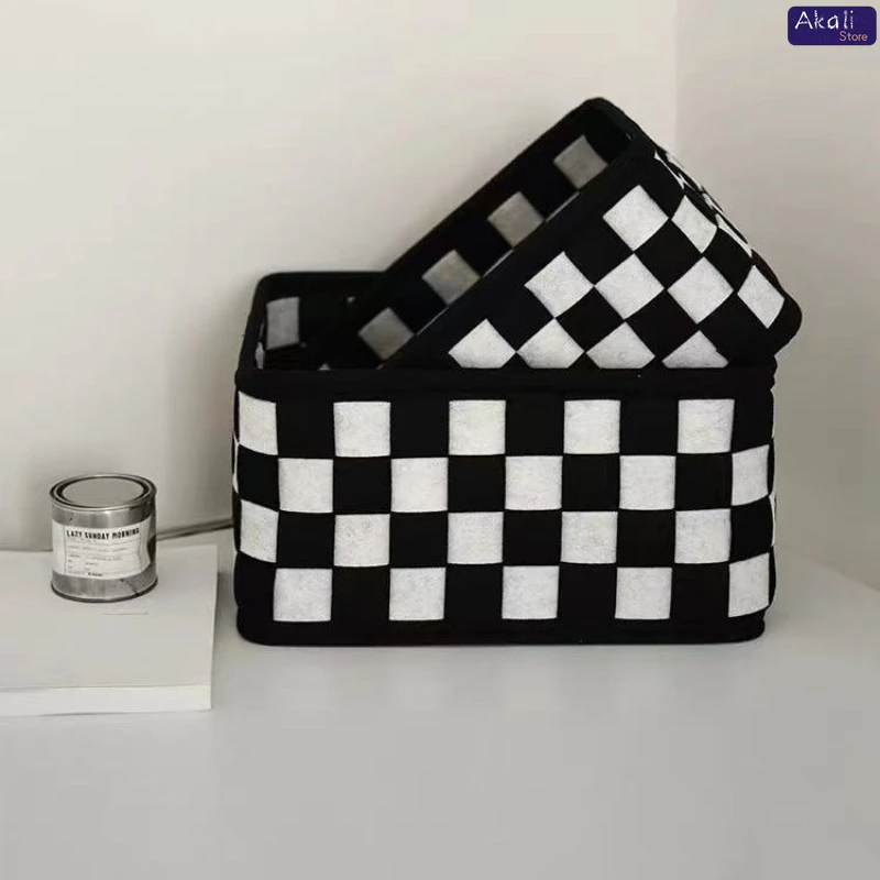 2026 Schwarz-Weiß Karierter Au – Cosmetic Bags Bewertung und Preis