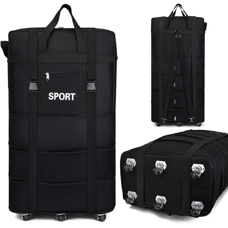Plus Airline Checked Bag Oxfor – Foldable Rolling Luggage Bag Bewertung und Preis