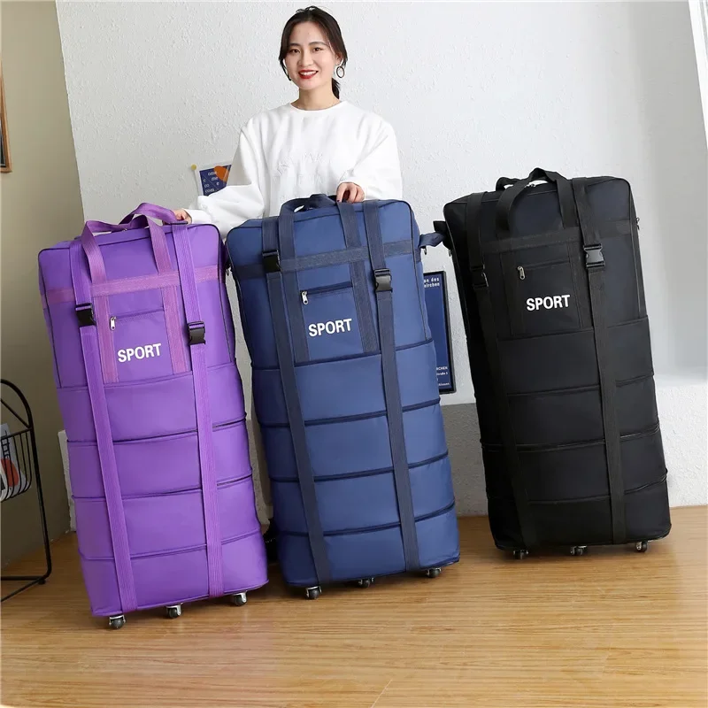 Plus Airline Checked Bag Oxfor – Foldable Rolling Luggage Bag Bewertung und Preis